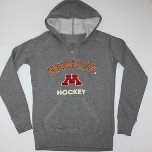 Minnesota Hockey University Golden Gophers Gray Hoodie Sweatshirt Top size S